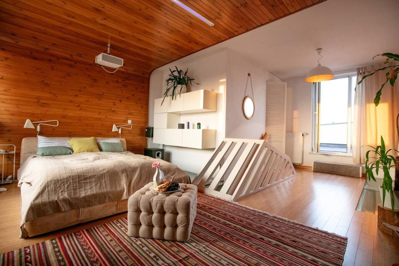 Dwupoziomowy, Rodzinny Apartament. Ochrona, Garaz. Varsó Kültér fotó