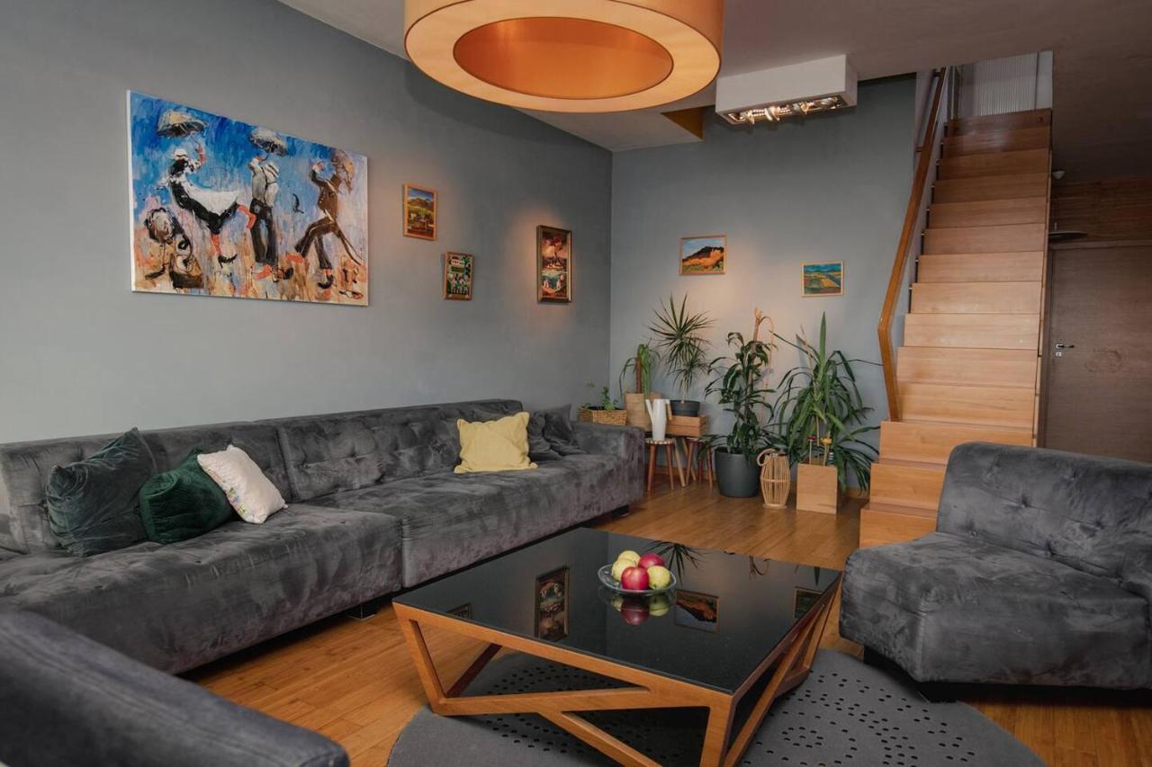 Dwupoziomowy, Rodzinny Apartament. Ochrona, Garaz. Varsó Kültér fotó